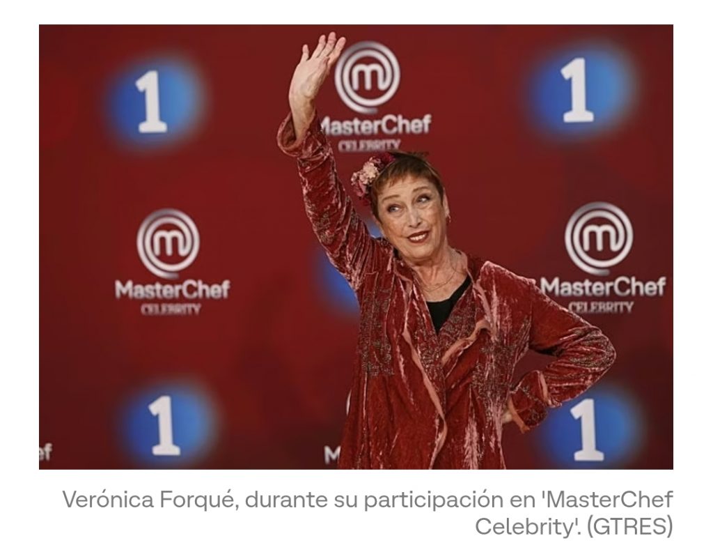 Veronica Forqué fue una importante participante de MarterChef Celebrity 2021.